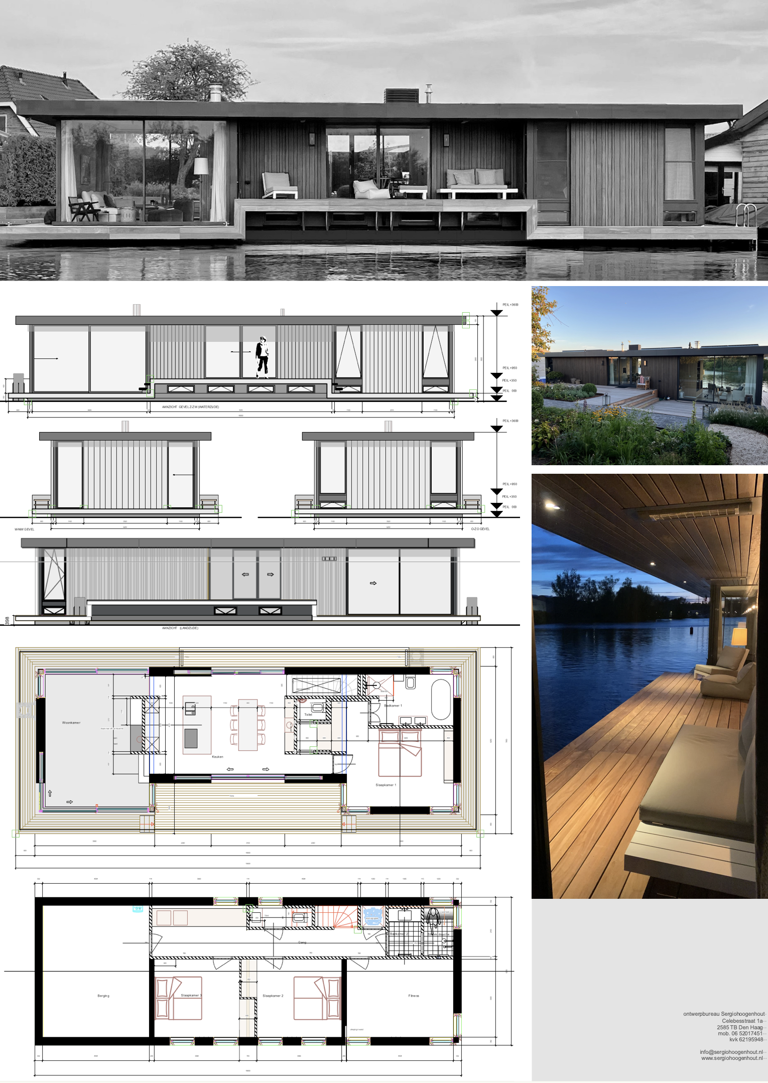 Nieuw ontworpen woonboot in Weesp